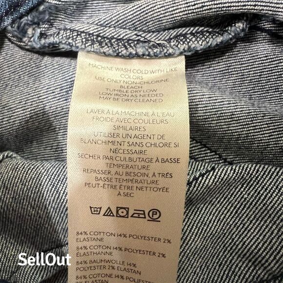 Pilcro Women's Ankle Jeans Size 27 Blue Medium Wash Stretch Denim - Picture 4 of 4